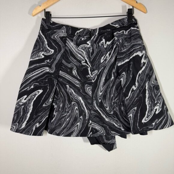 Robert Rodriguez Black and White Silk Women's Skirt - Picture 3 of 6